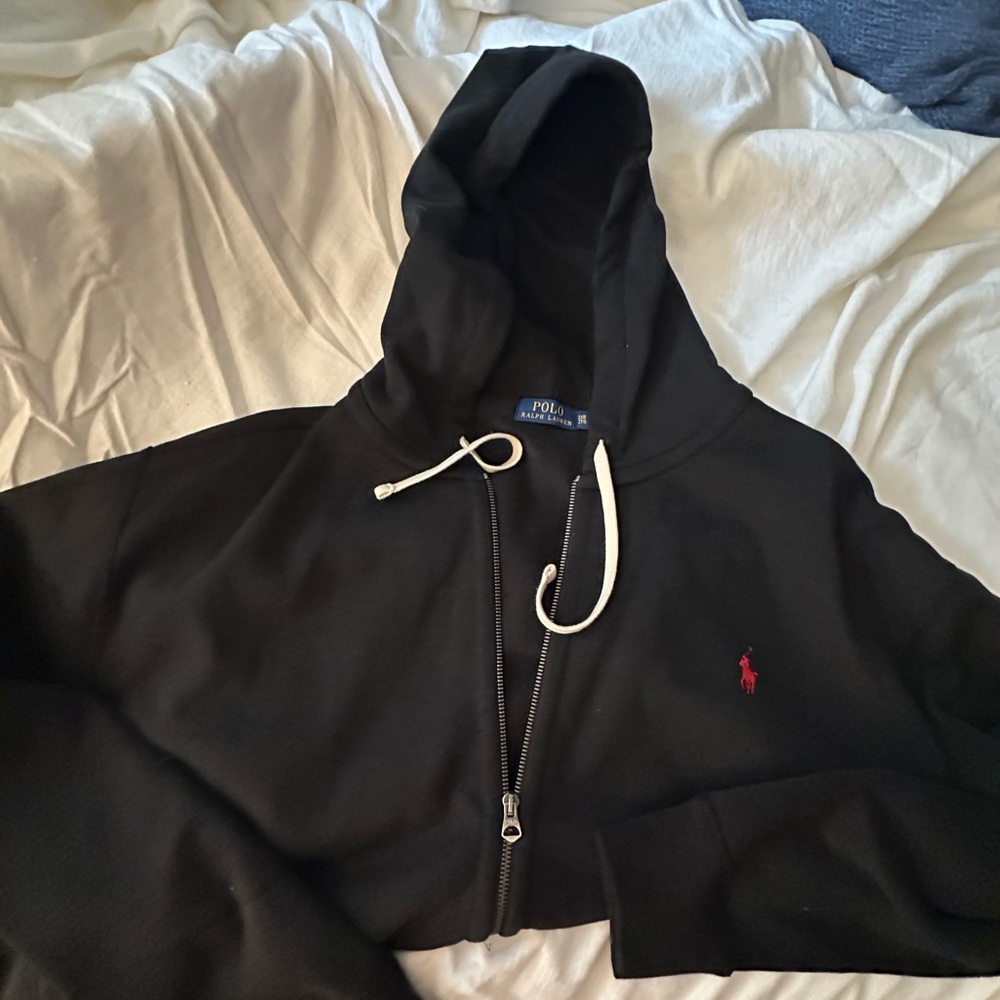 Ralph Lauren Black Knit Hoodie
